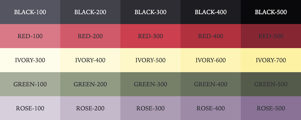 colour palette for senhongo.com